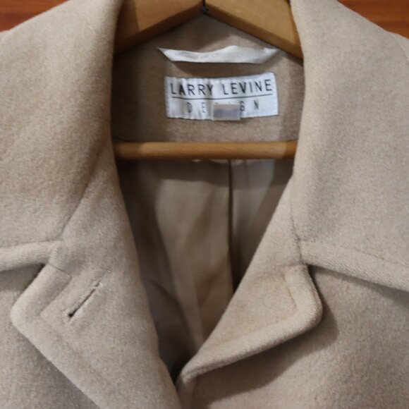 Larry Levine Design 100% Camel Hair Long Line Trench Coat 10 - Picture 6 of 16